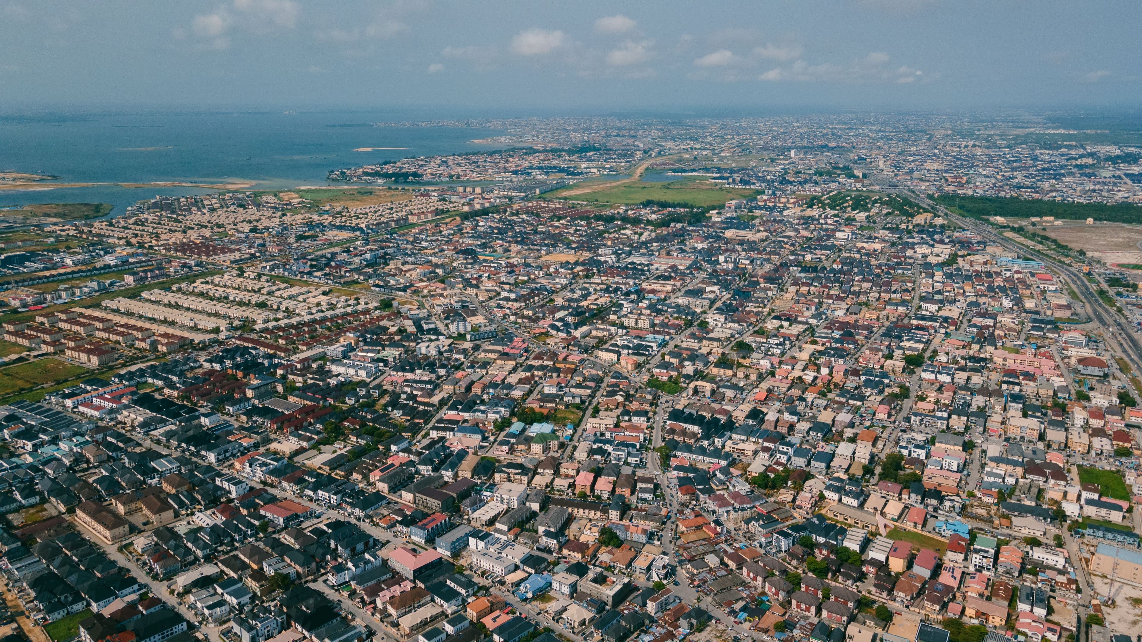 Lagos Island Central Business District Aerial